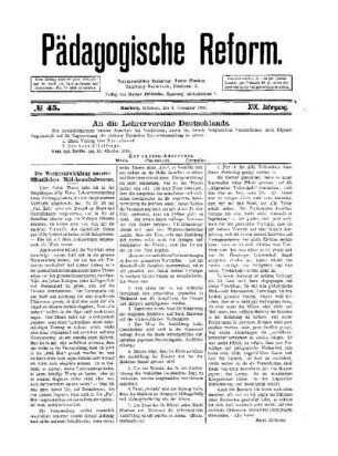 An die Lehrervereine Deutschlands