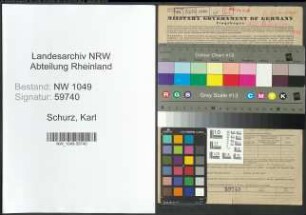 Entnazifizierung Karl Schurz , geb. 17.05.1904 (Landwirt)