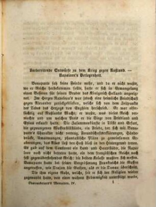 Chateaubriand's Memoiren, 4