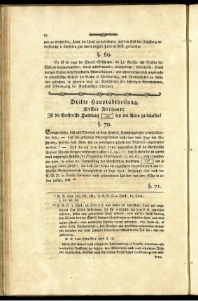 Dritte Hauptabtheilung.