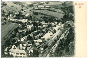 Glashütte. Blick auf Glashütte