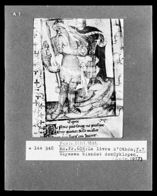 Le livre d'Othéa, Folio ?, Ulysses blendet den Zyklopen
