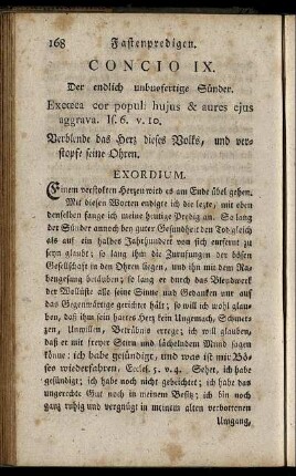 Concio IX. Der endlich unbusfertige Sünder. - Concio X. Der verzweifelnde Sünder.