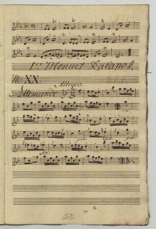 20. Anonymus, Allemande, F-Dur
