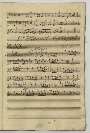 20. Anonymus, Allemande, F-Dur