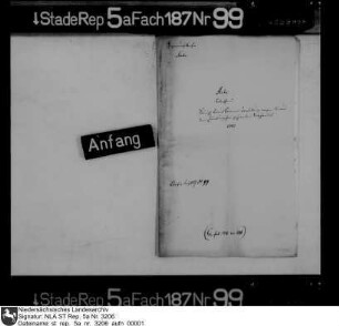 Bericht des Oberinspektors Andreas Scharnhorst vom Dezember 1700 wegen Sperrung des lüneburgischen Salzhandels