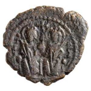 Münze, 10 Nummi, 573 / 574
