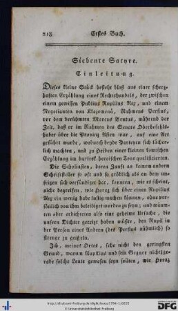 Siebente Satyre.