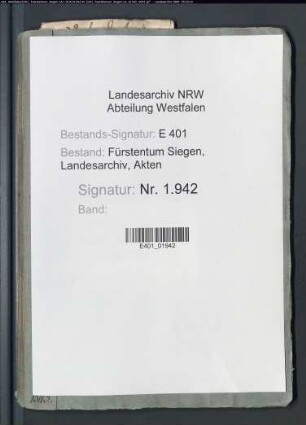 Renteirechnung des Amtes Siegen (zusammengestellt durch den Rentmeister Chun Schwartz)
