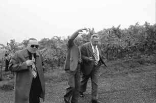 Batzenberg: Weinbergbegehung mit Minister Weiser