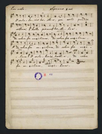 Handschriftliche Notenblätter