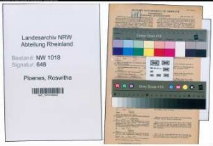 Entnazifizierung Roswitha Ploenes , geb. 23.05.1922 (Bibliothekarin)