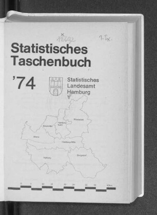 1974: Statistisches Taschenbuch // Statistisches Landesamt Hamburg