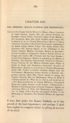 Chapter XIV. The missions: Roman catholic and protestant