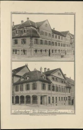 B. Haus Stuttgarter Strasse No. 60. Haus Marktplatz u. Garnisonskirchen Str.