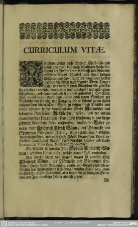 Lebenslauf : Curriculum Vitae
