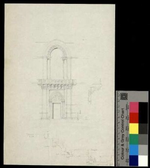 Gotisches Kirchenportal in Italien