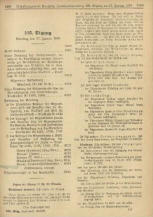 105. Sitzung. Dienstag den 27. Januar 1920