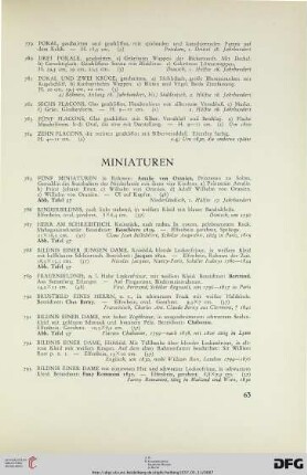 Miniaturen (Nr. 785-799)