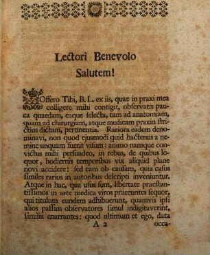 Observata Qvaedam Anatomico-Chirvrgico-Medica Rariora, [1]