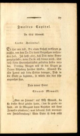 Zweites Capitel.