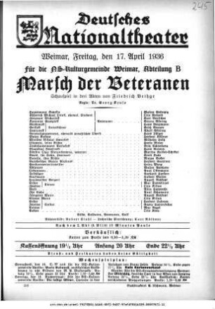 Marsch der Veteranen