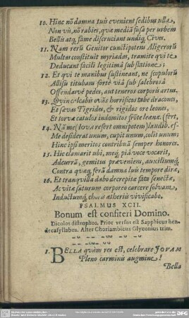 Psalmus XCII. Bonum est consiteri Domino