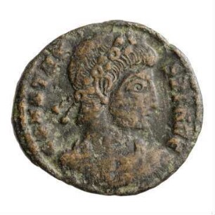 Münze, Aes 4, 337 - 340 n. Chr.?