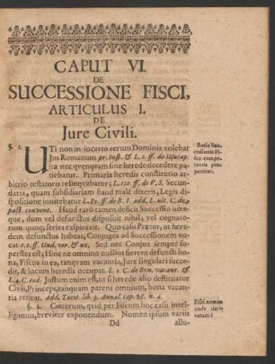 Articulus I. De Iure Civili.