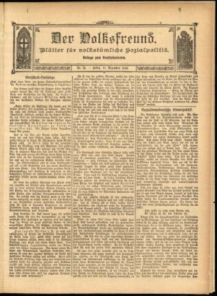 Ausgabe vom Sonntag, den 11. Dezember 1910.