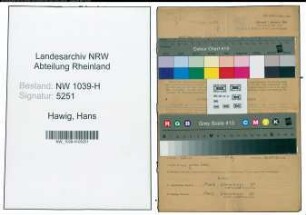Entnazifizierung Hans Hawig , geb. 24.08.1921 (Beamter)