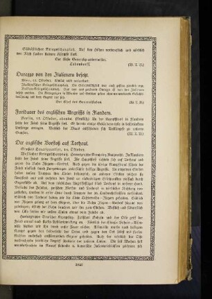 Fortdauer des englischen Angriffs in Flandern.
