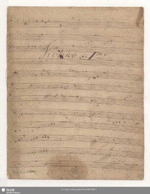 Freundschaft ist ein großes Gut - Mus.2-J-500a : S, strings, cor (2), bc
