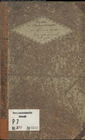Zivilstandsregister von Dorsten (A 1810). (Gemeinde: Dorsten, Kreis Recklinghausen)