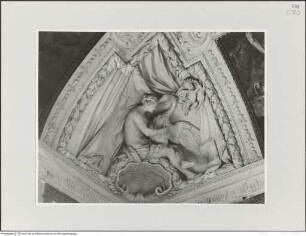 Gewölbedekoration, Liebschaften Jupiters, Jupiter und Leda