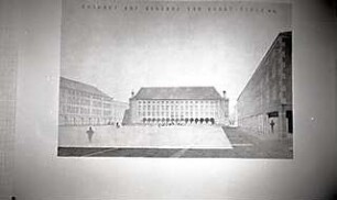 Grund, Peter; Bromberg, General - v. - Kluge - Platz; Rathaus und Platzanlage - Perspektive
