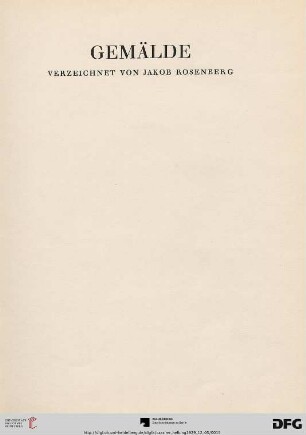 Gemälde (Nr. 1-52)