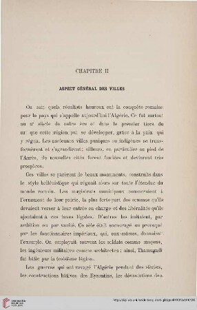 Chapitre II: Aspect general des villes