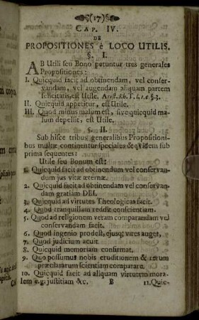 Cap. IV. De Propositionibus e Loco Utilis.