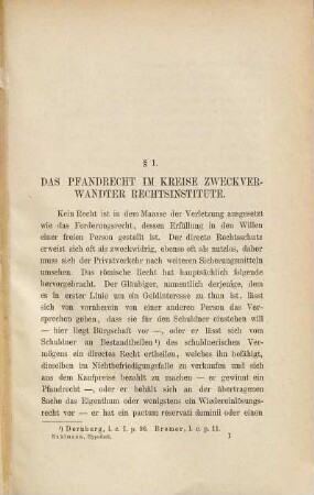 Die Hypothek des Eigenthümers nach den Grundsätzen des heutigen römischen Rechts