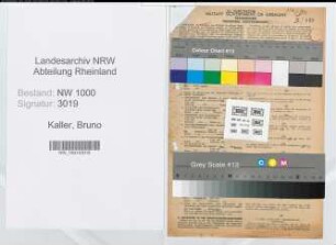 Entnazifizierung Bruno Kaller, geb. 10.02.1903 (Rechtsanwalt)