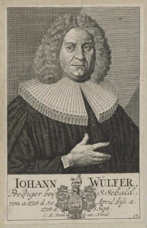 Bildnis des Iohann Wülfer