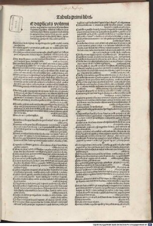 Excellentissimi doctoris do. Alexa[n]dri Tartagni Imole[n]sis ... voluminis Consilia feliciter Incipiunt : Consiliorum volumina quinque, [6]. Tabula : [zu Part 1 bis 4]