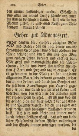Gebet zur Adventszeit