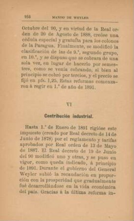 VI. Contribución industrial