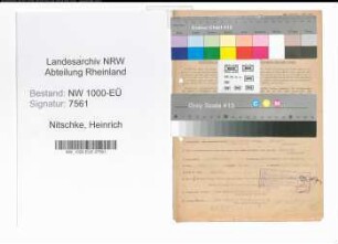 Entnazifizierung Heinrich Nitschke, geb. 12.07.1890 (Arbeiter)