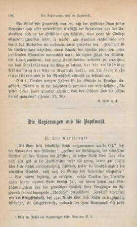 180-196 Die Regierungen und die Papstwahl