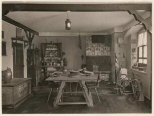 Oschatz. Heimatmuseum. Bauernwohnstube aus dem Oschatzer Niederland