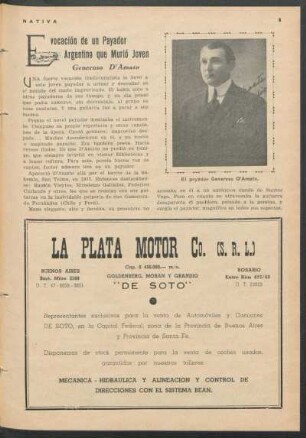 Evocación de un payador argentine que murió joven - Generoso D'Amato