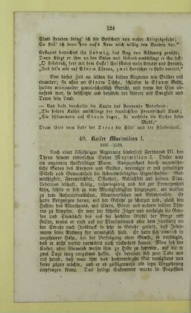 49. Kaiser Maximilian I. 1493-1519